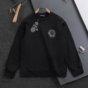 Chrome Hearts Men's Women's Crewneck Black Sweatshirt
